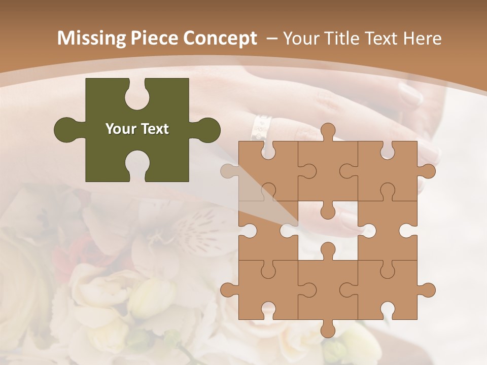 Groom Roses Commit PowerPoint Template