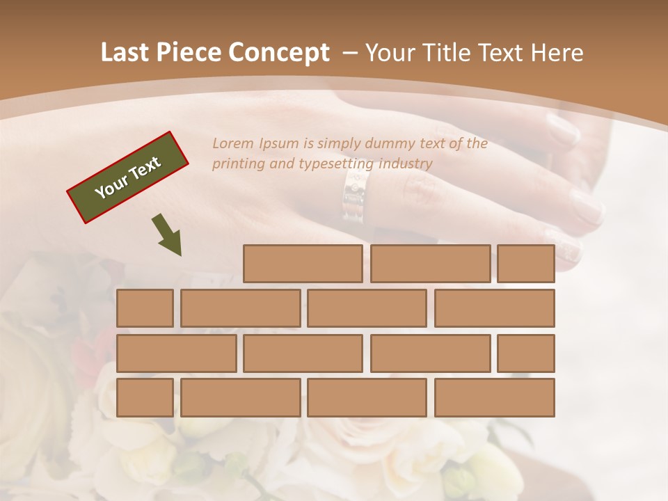 Groom Roses Commit PowerPoint Template