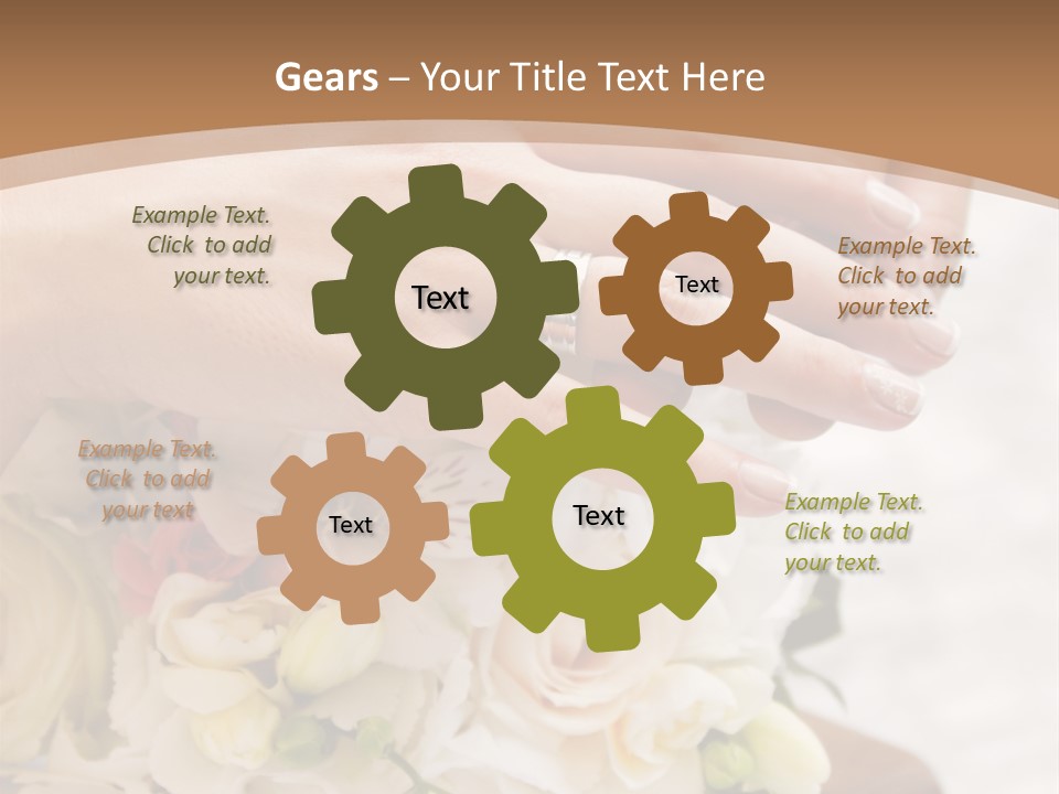 Groom Roses Commit PowerPoint Template