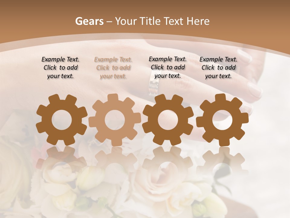 Groom Roses Commit PowerPoint Template