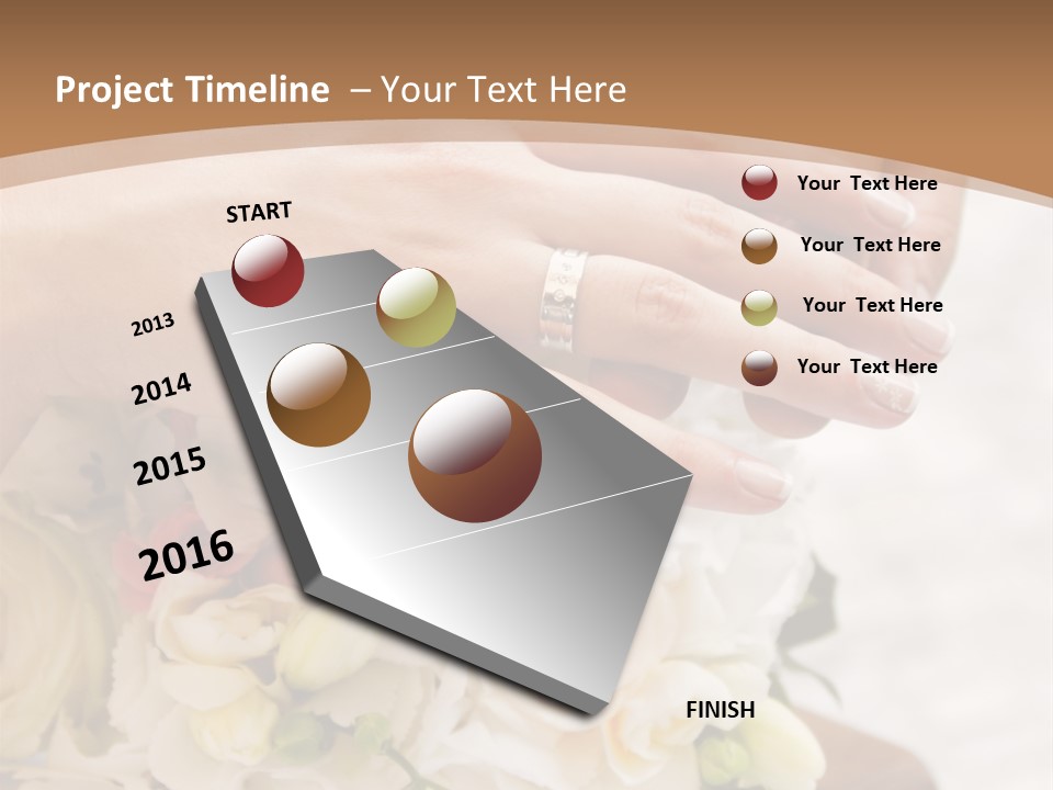 Groom Roses Commit PowerPoint Template
