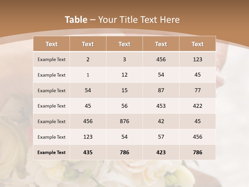Groom Roses Commit PowerPoint Template