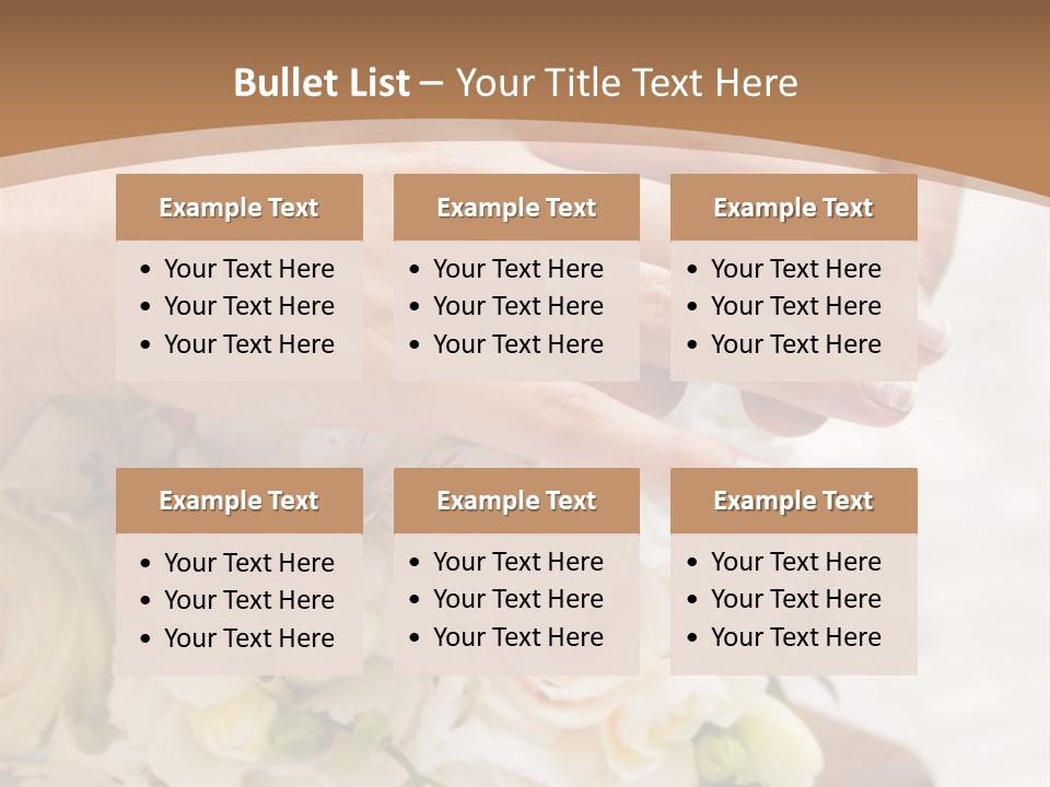 Groom Roses Commit PowerPoint Template