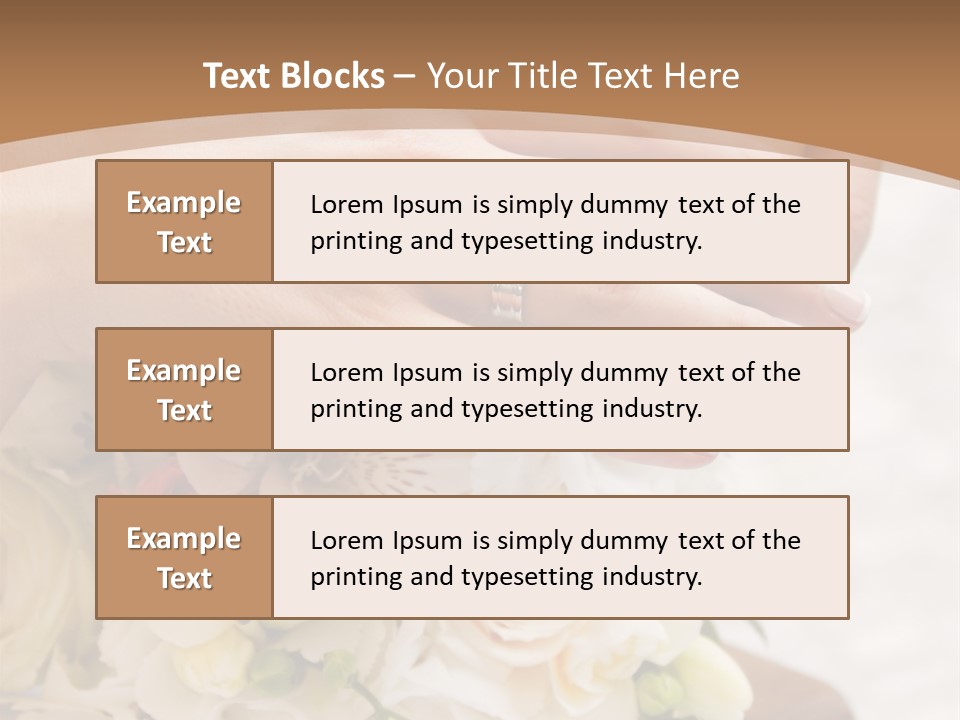 Groom Roses Commit PowerPoint Template