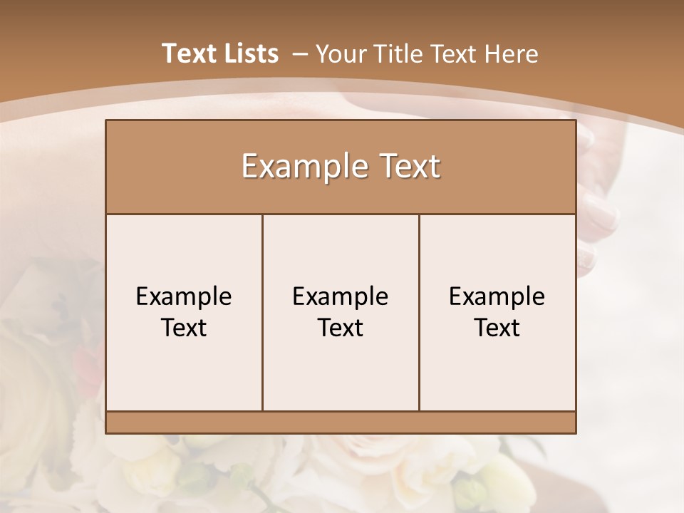 Groom Roses Commit PowerPoint Template