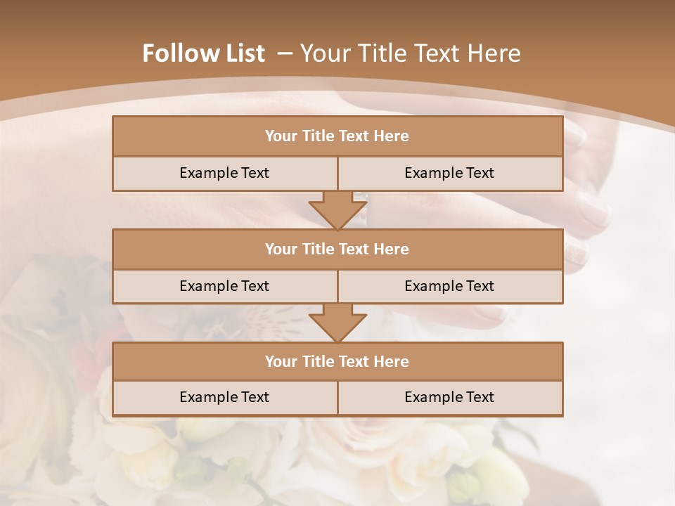 Groom Roses Commit PowerPoint Template