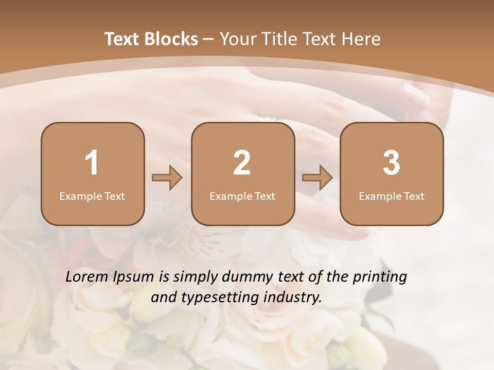 Groom Roses Commit PowerPoint Template