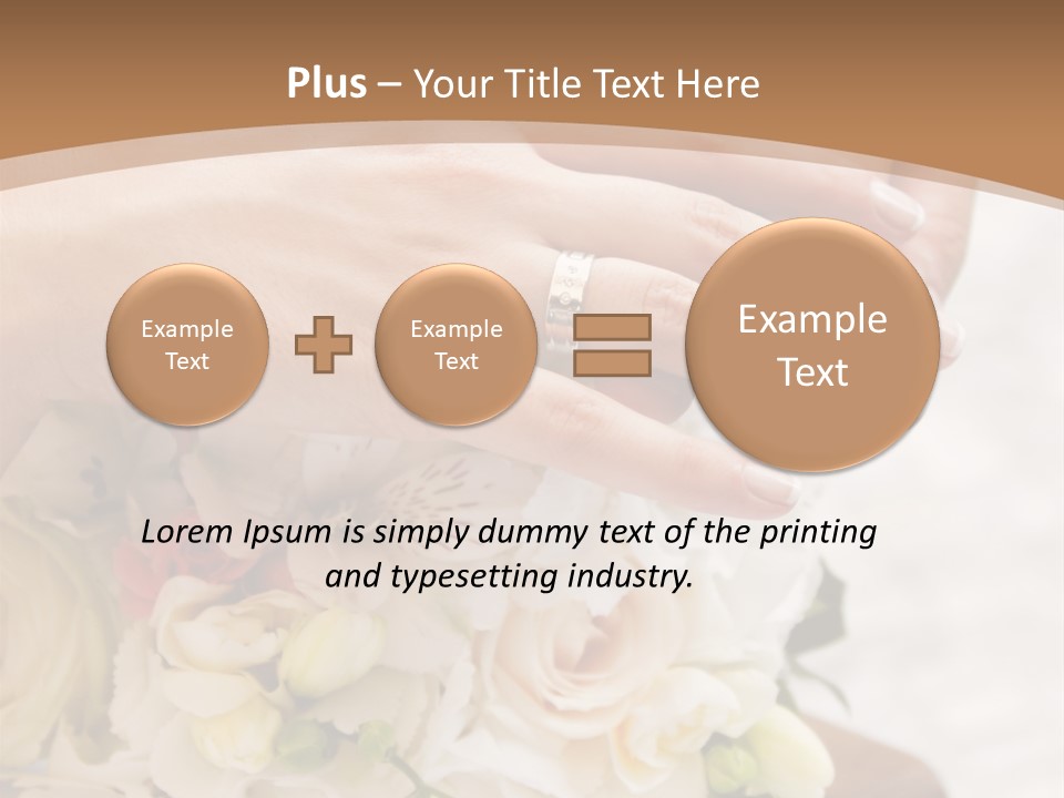Groom Roses Commit PowerPoint Template