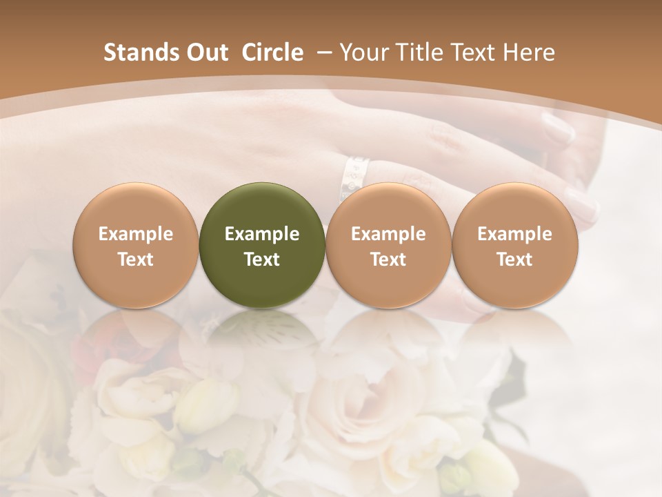 Groom Roses Commit PowerPoint Template