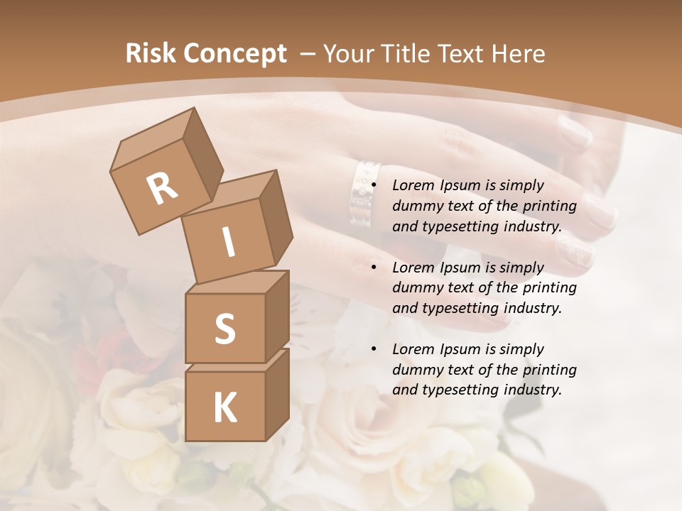 Groom Roses Commit PowerPoint Template