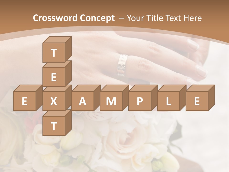 Groom Roses Commit PowerPoint Template