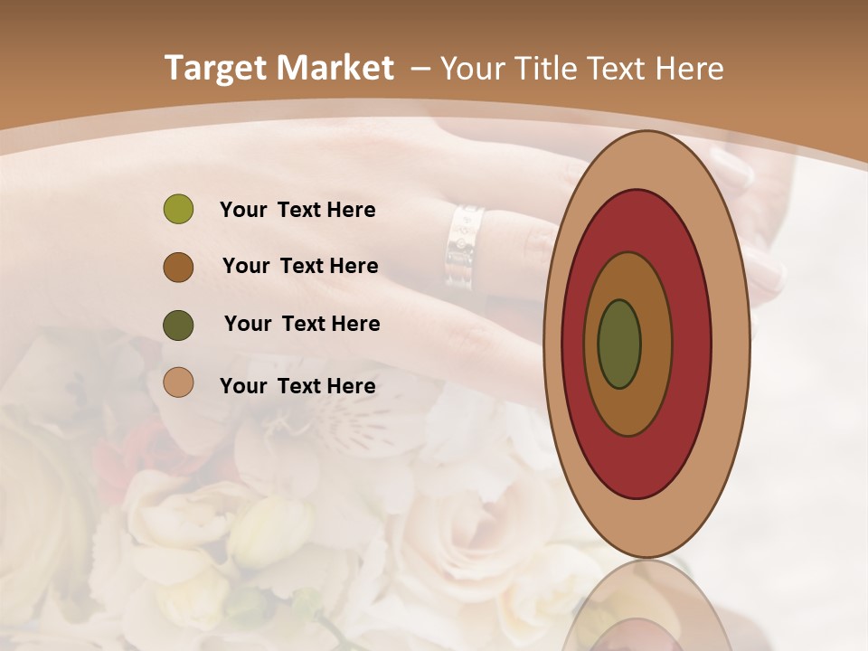 Groom Roses Commit PowerPoint Template