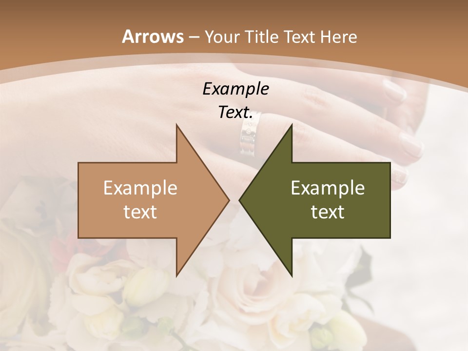 Groom Roses Commit PowerPoint Template