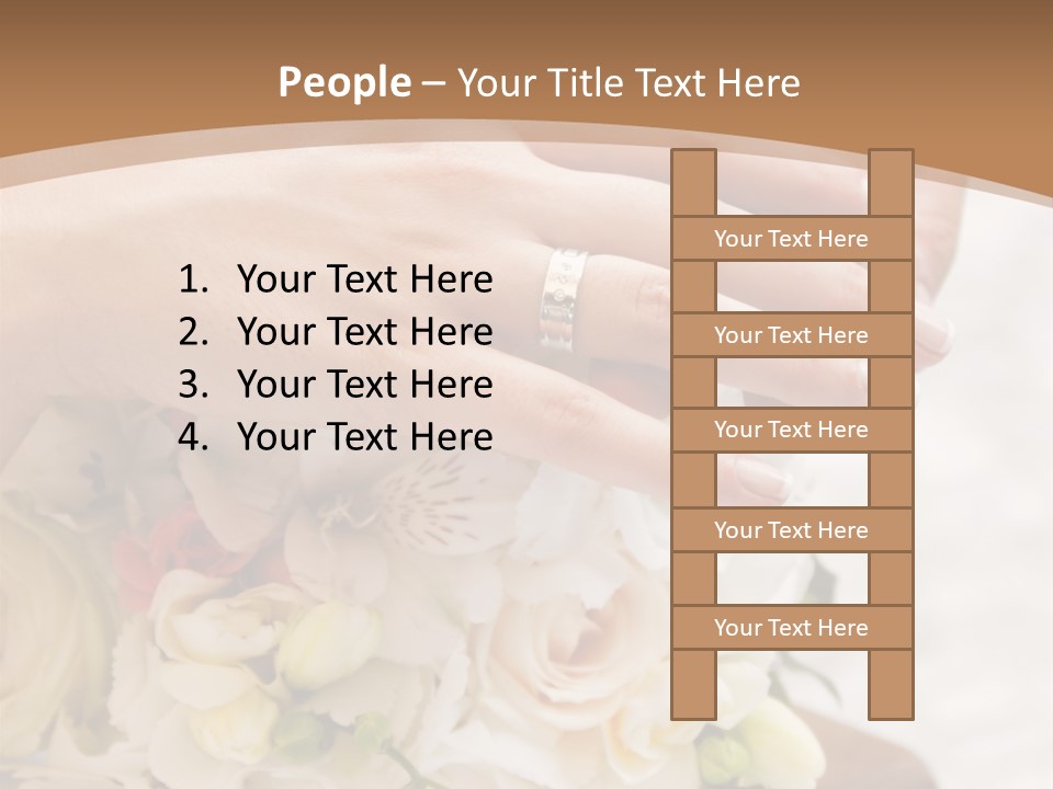 Groom Roses Commit PowerPoint Template