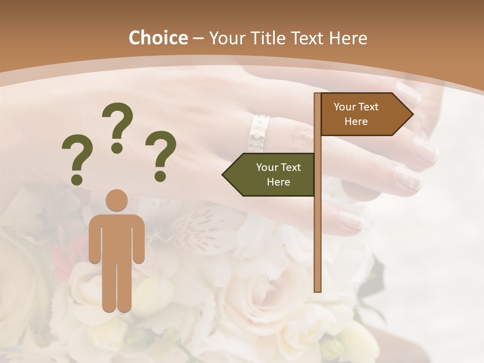 Groom Roses Commit PowerPoint Template