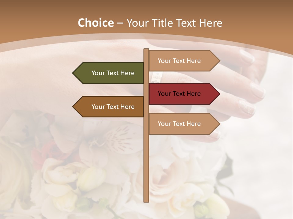 Groom Roses Commit PowerPoint Template