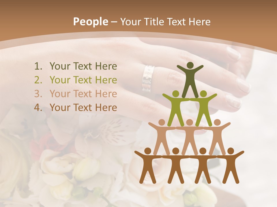 Groom Roses Commit PowerPoint Template