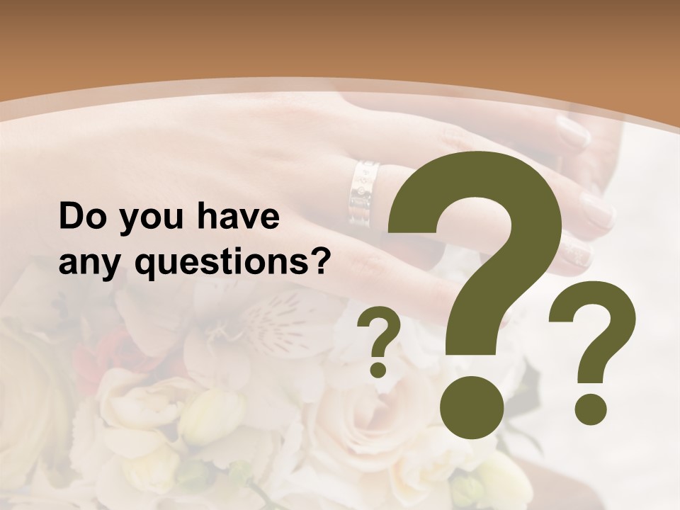 Groom Roses Commit PowerPoint Template