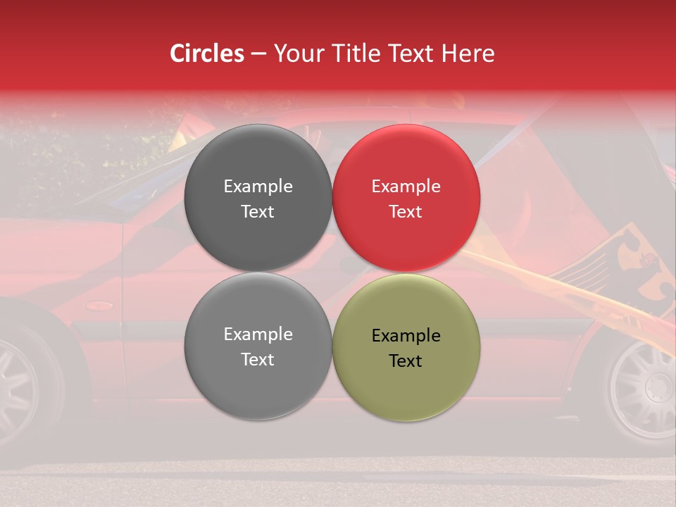 Stretch Isolated Woman PowerPoint Template