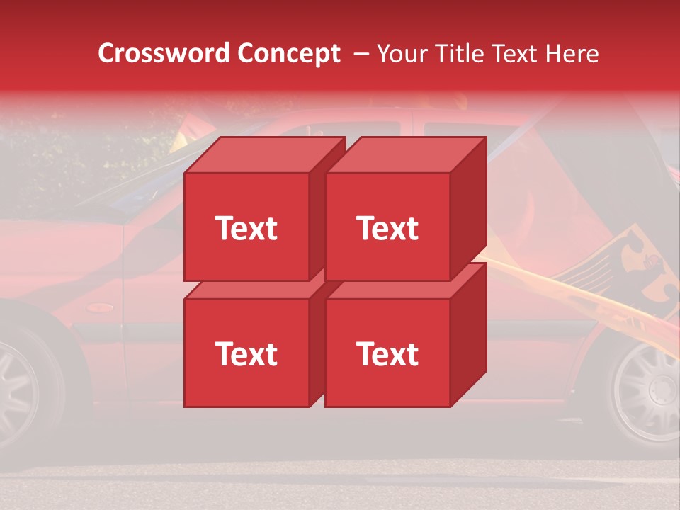 Stretch Isolated Woman PowerPoint Template