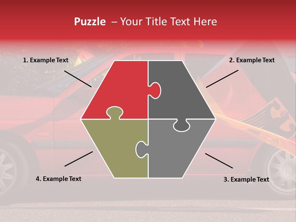 Stretch Isolated Woman PowerPoint Template