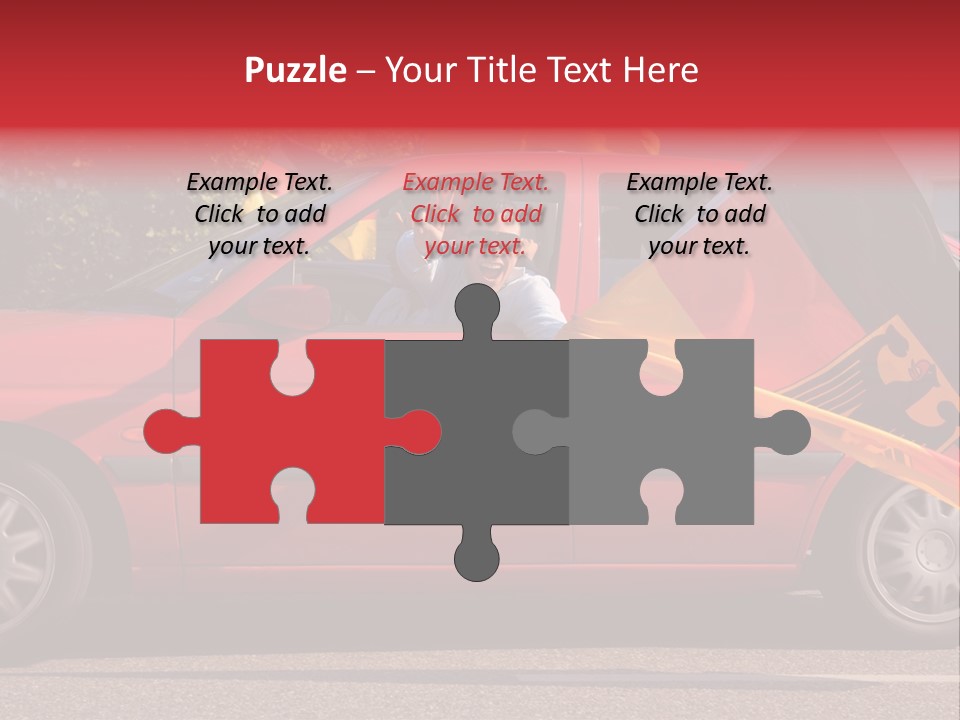 Stretch Isolated Woman PowerPoint Template