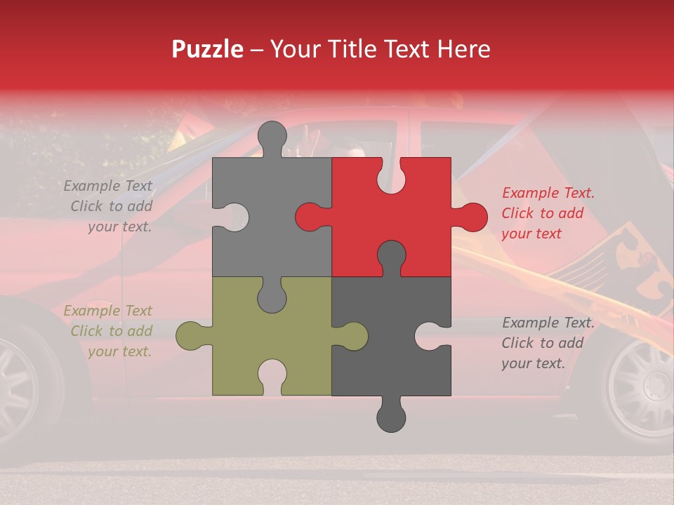 Stretch Isolated Woman PowerPoint Template