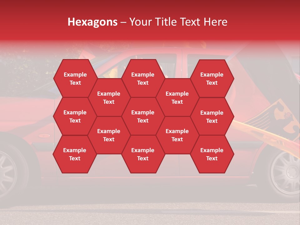 Stretch Isolated Woman PowerPoint Template