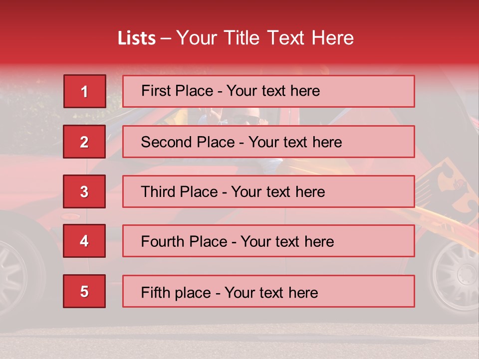 Stretch Isolated Woman PowerPoint Template