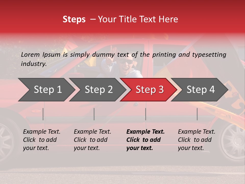 Stretch Isolated Woman PowerPoint Template