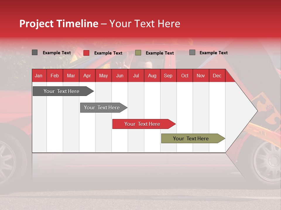 Stretch Isolated Woman PowerPoint Template