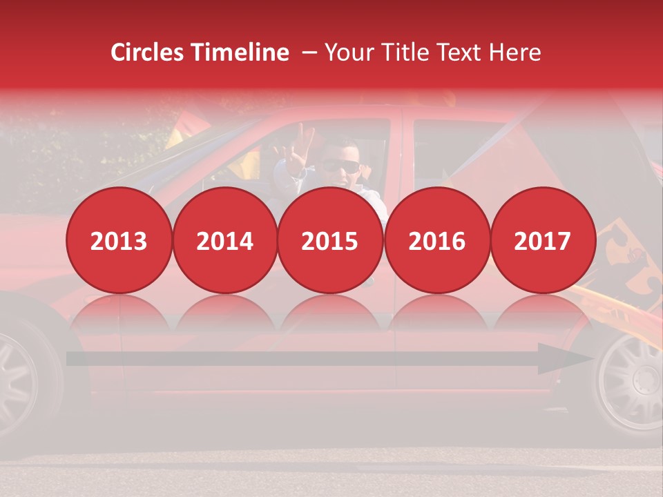 Stretch Isolated Woman PowerPoint Template