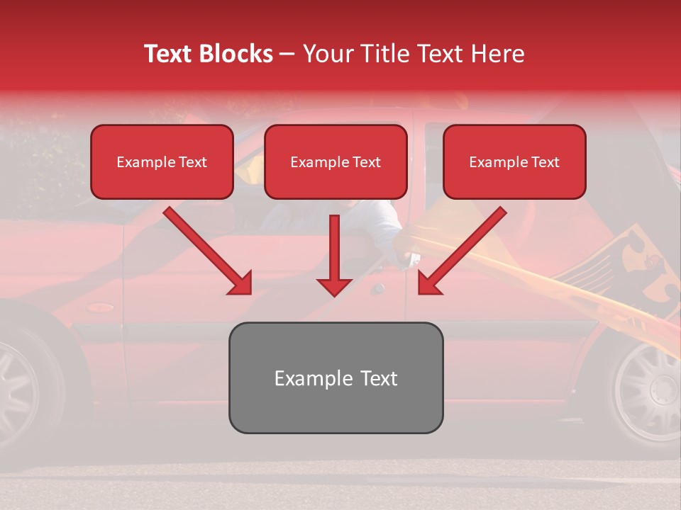 Stretch Isolated Woman PowerPoint Template