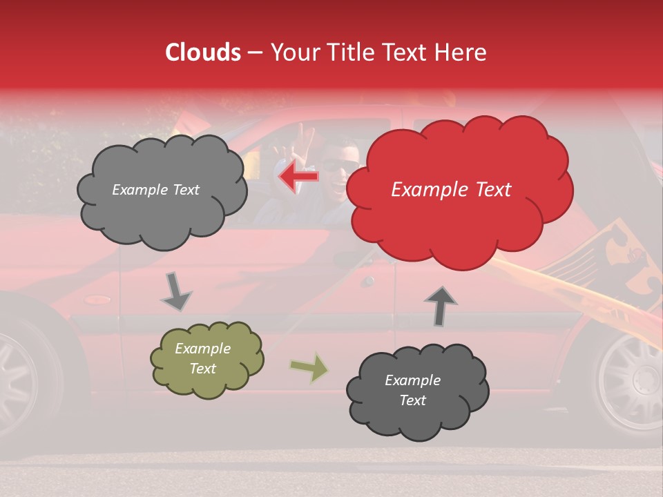 Stretch Isolated Woman PowerPoint Template