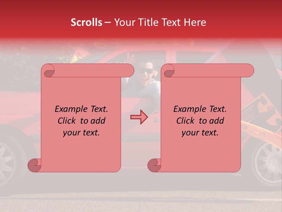Stretch Isolated Woman PowerPoint Template