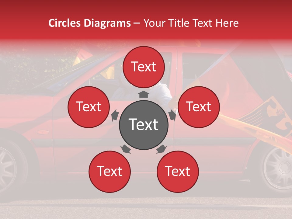 Stretch Isolated Woman PowerPoint Template