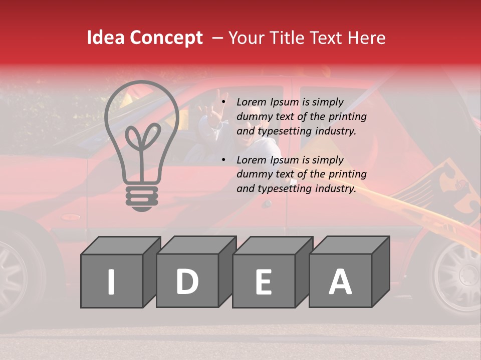 Stretch Isolated Woman PowerPoint Template