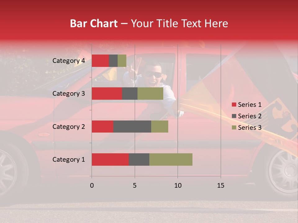 Stretch Isolated Woman PowerPoint Template