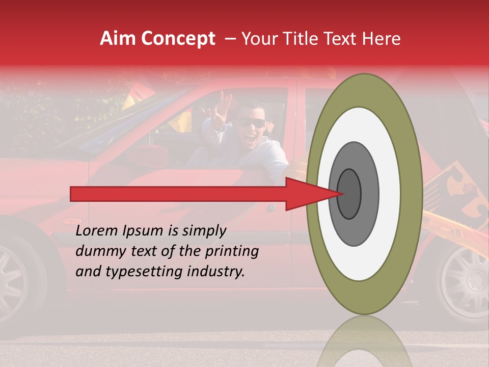 Stretch Isolated Woman PowerPoint Template