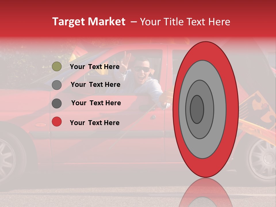 Stretch Isolated Woman PowerPoint Template