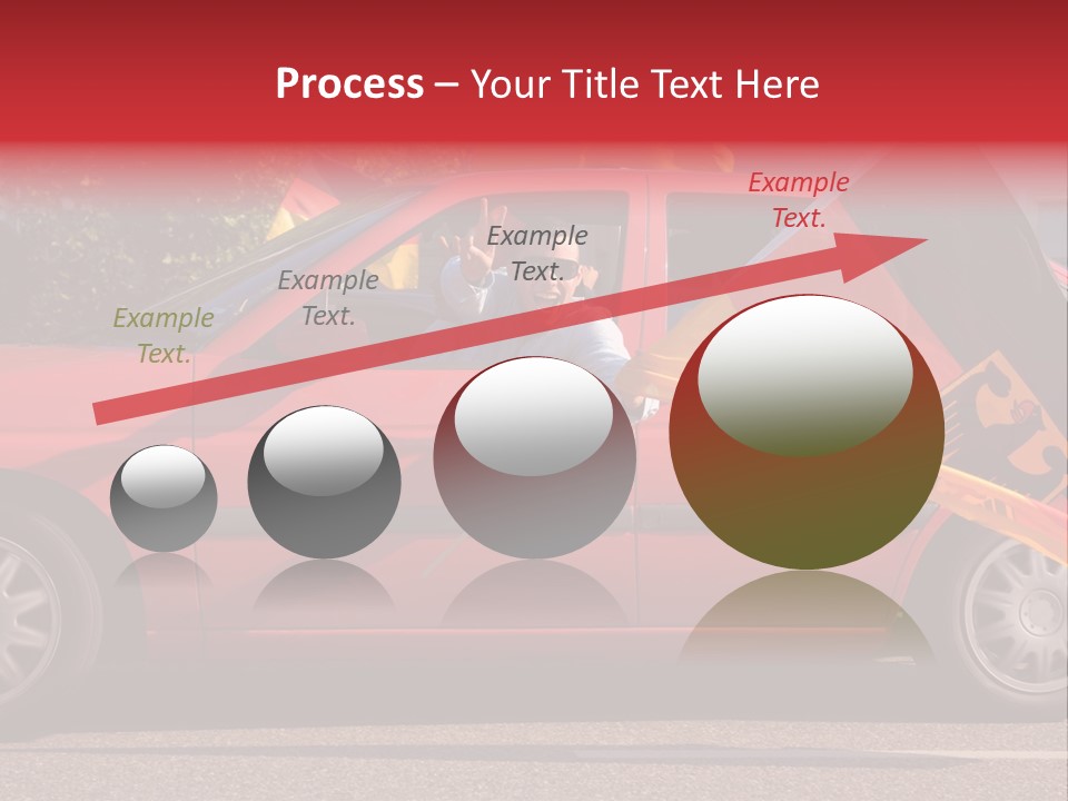 Stretch Isolated Woman PowerPoint Template