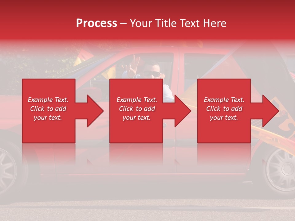 Stretch Isolated Woman PowerPoint Template