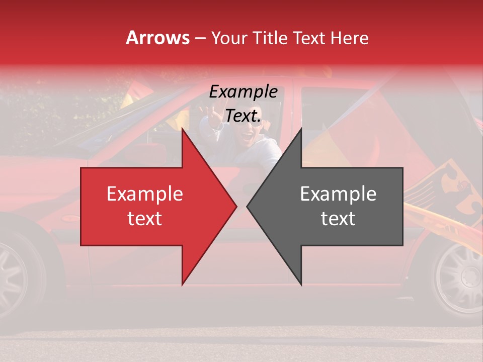 Stretch Isolated Woman PowerPoint Template