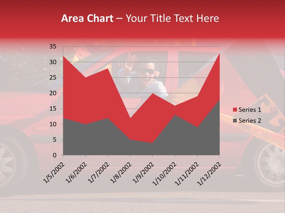 Stretch Isolated Woman PowerPoint Template
