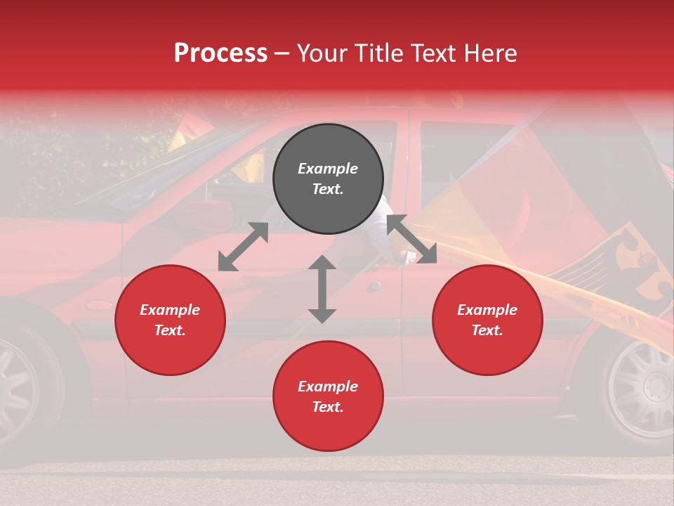 Stretch Isolated Woman PowerPoint Template