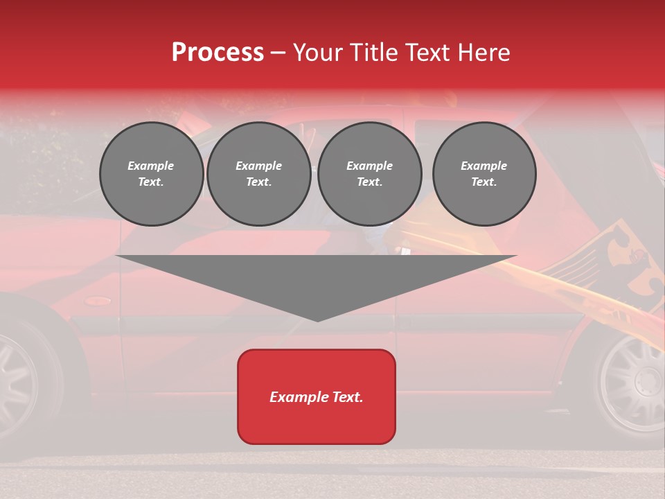 Stretch Isolated Woman PowerPoint Template