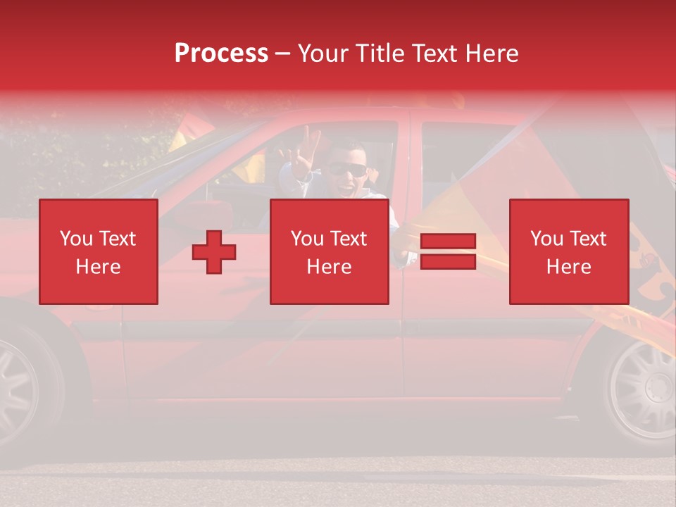 Stretch Isolated Woman PowerPoint Template