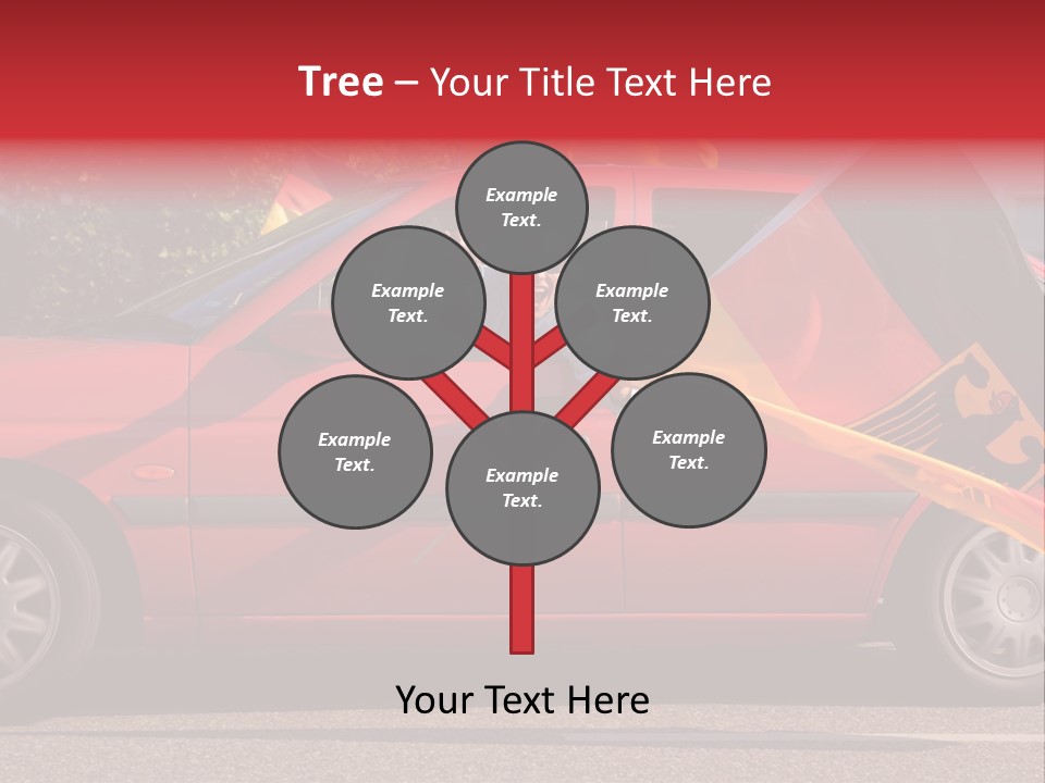 Stretch Isolated Woman PowerPoint Template