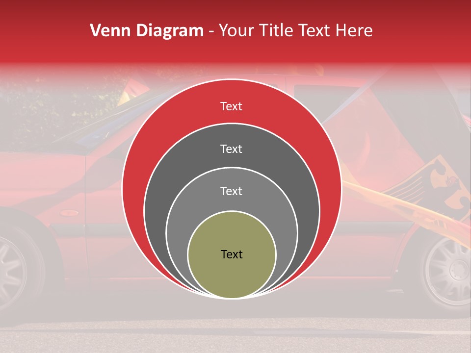 Stretch Isolated Woman PowerPoint Template