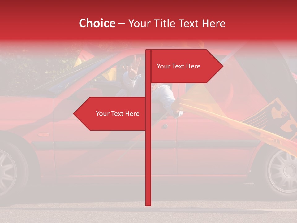 Stretch Isolated Woman PowerPoint Template